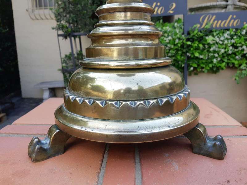 19th Century Brass Pricket Alter Candle Holder