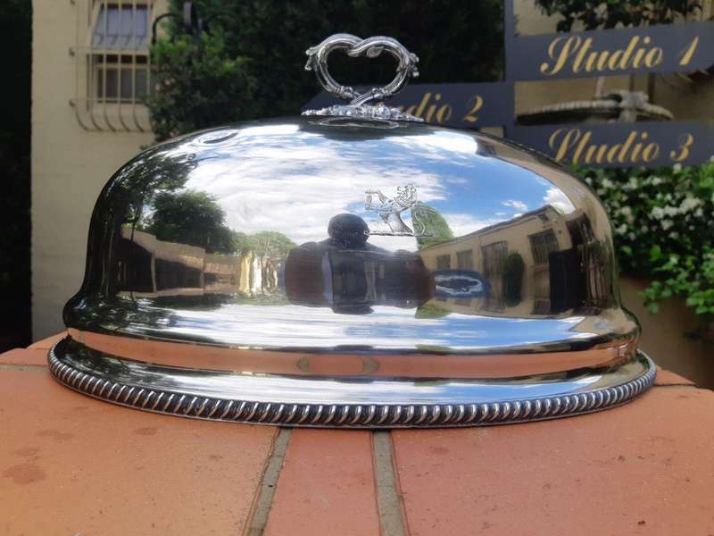 19th Century Silver- Plated Food Dome                 