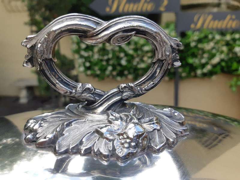 19th Century Silver- Plated Food Dome                 