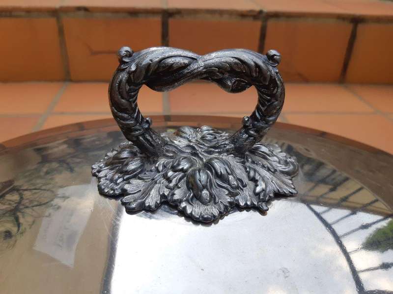 A Large Silver Plated Food Dome