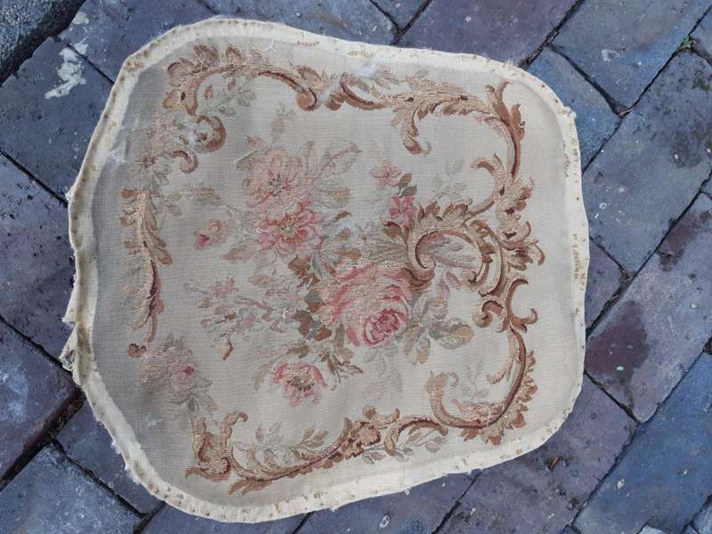 Antique tapestry fragments hand loomed