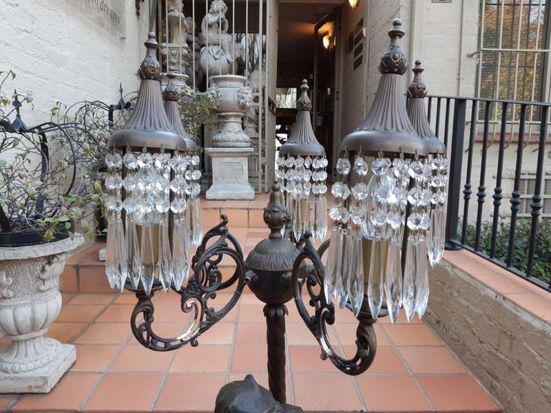 A Figural Spelter Table Lamp - ND