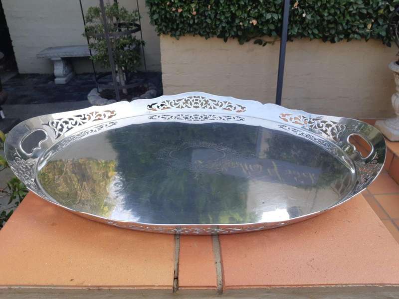 A Silverplate  Gallery Tray