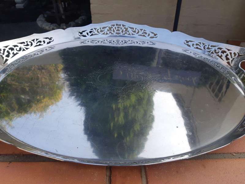 A Silverplate  Gallery Tray