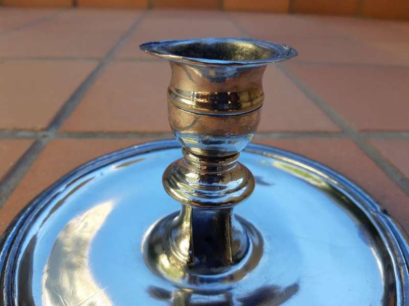 Old Sheffield Plate Candle Holder