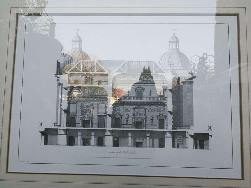 A Set of 10  William Chambers Rare Vintage Architectural Prints in Handmade Wooden Frames with Gi...