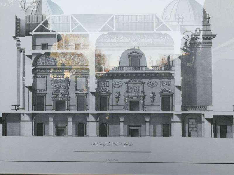 A Set of 10  William Chambers Rare Vintage Architectural Prints in Handmade Wooden Frames with Gi...