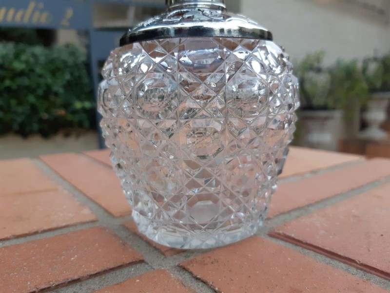 An Edward VII Silver Mount Ladies Dressing Table Scent Bottle  Maker: William Henry Sparrow, Lo...