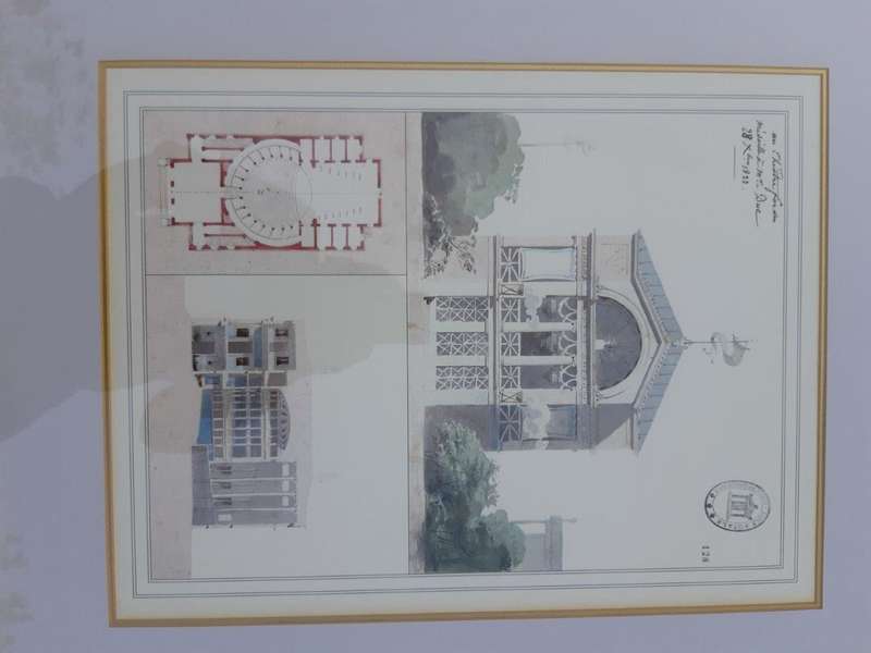 A Set Of Three (3) Neoclassical Architectural Studies ( Photolithograph)