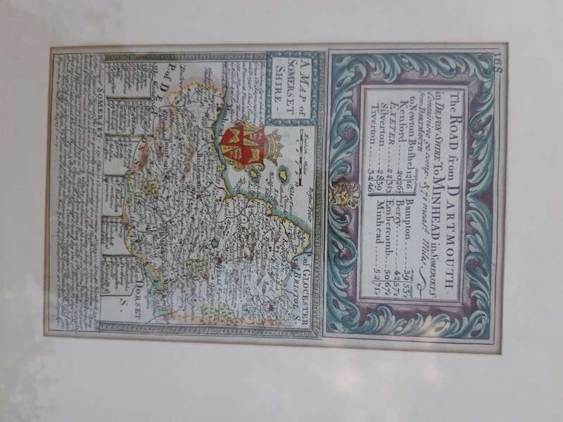 A Set Of Four (4)  Antique Maps Of Wales, Hand Coloured Engraving