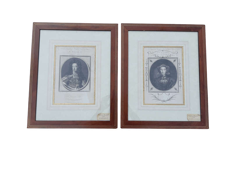 A Pair Of Period Portraits: Henry Lord Darnly Of Scotland, And King Edward XI Hand Coloured Engra...