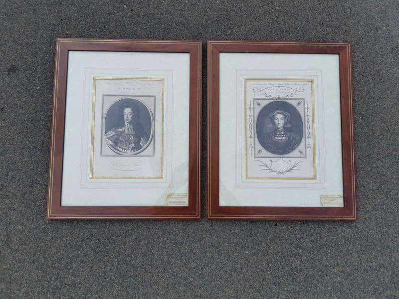 A Pair Of Period Portraits: Henry Lord Darnly Of Scotland, And King Edward XI Hand Coloured Engra...