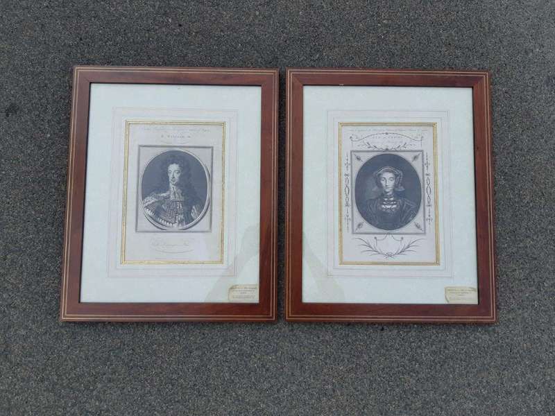 A Pair Of Period Portraits: Henry Lord Darnly Of Scotland, And King Edward XI Hand Coloured Engra...
