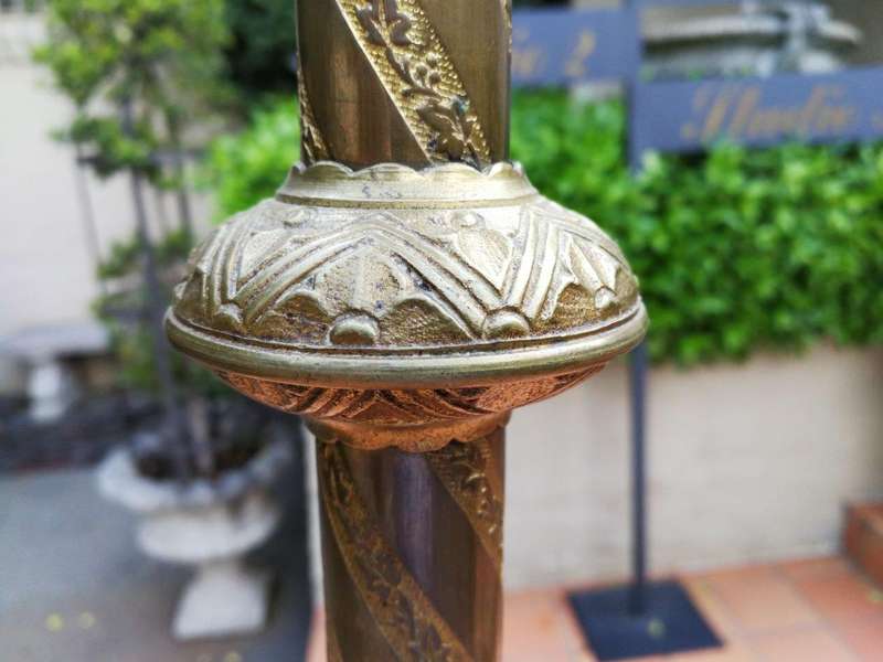 French Antique (Circa 1850) Solid Brass Candlestick
