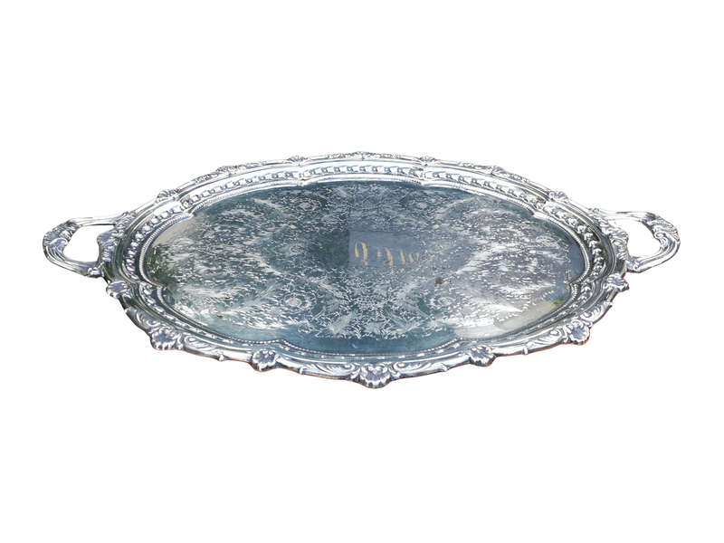 Silverplate Twin Handle Tray