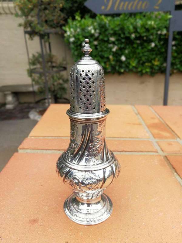 A Silver Castor Shaker By Albert Ernest Jones, London 1938