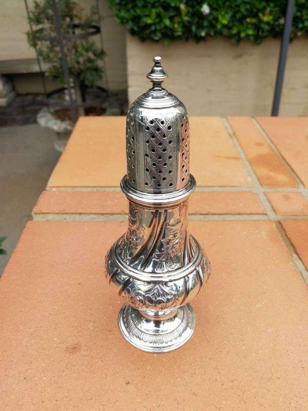 A Silver Castor Shaker By Albert Ernest Jones, London 1938