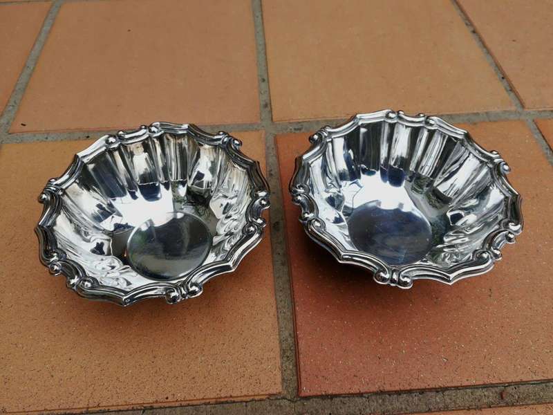 A Set Of 10 20th Century Silverplated Dessert Bowls