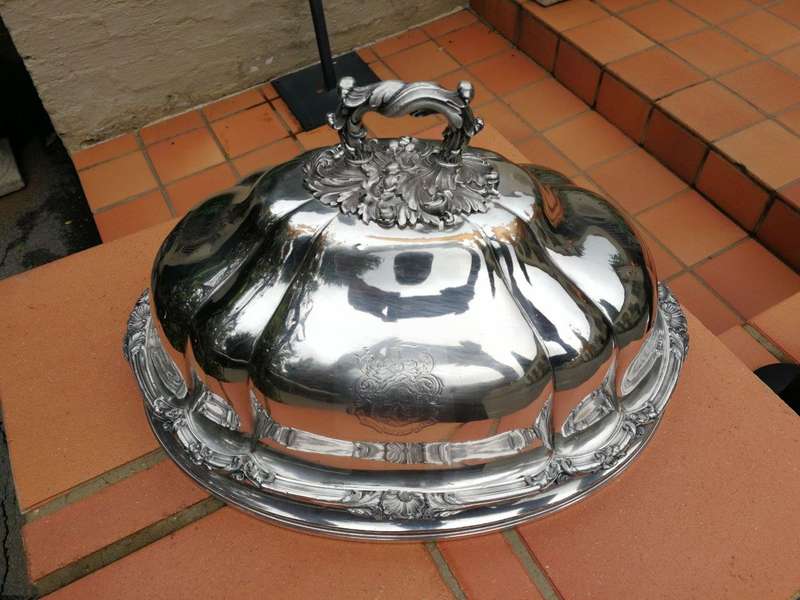 A Silverplate Food Dome ND