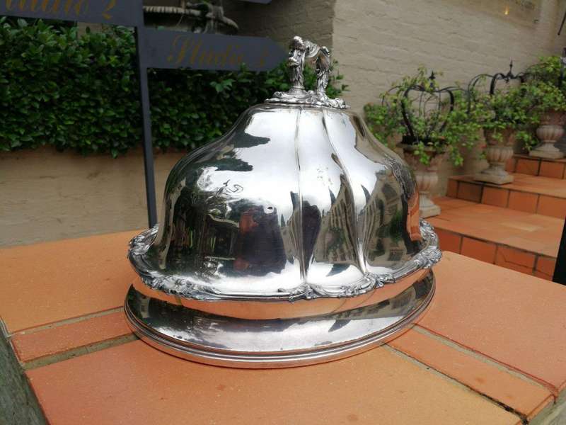 A Silverplate Food Dome ND