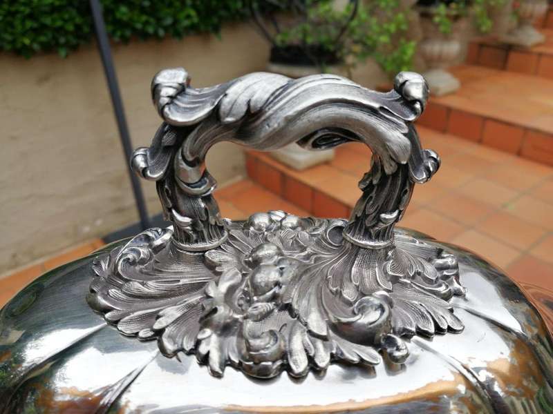 A Silverplate Food Dome ND