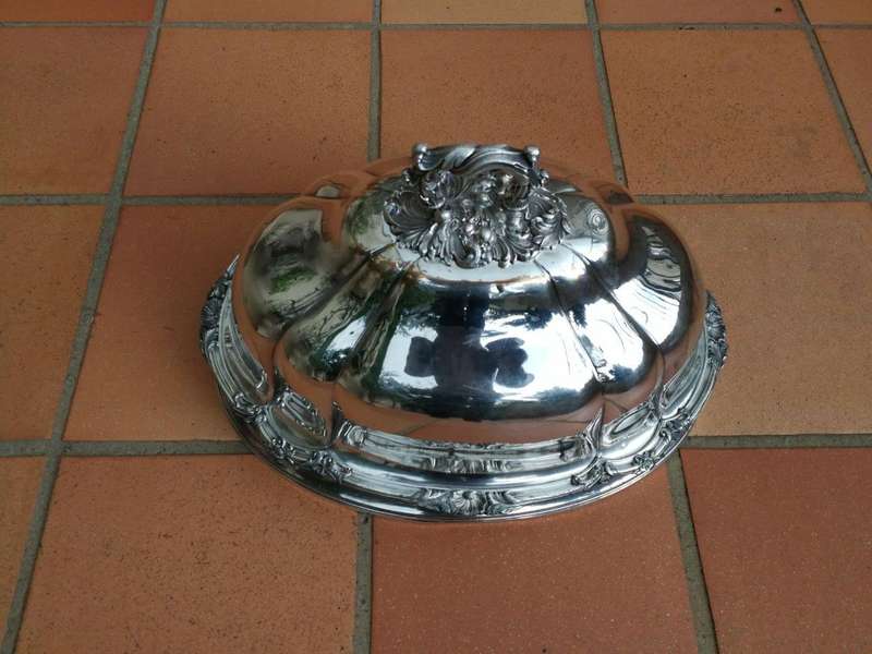A Silverplate Food Dome ND