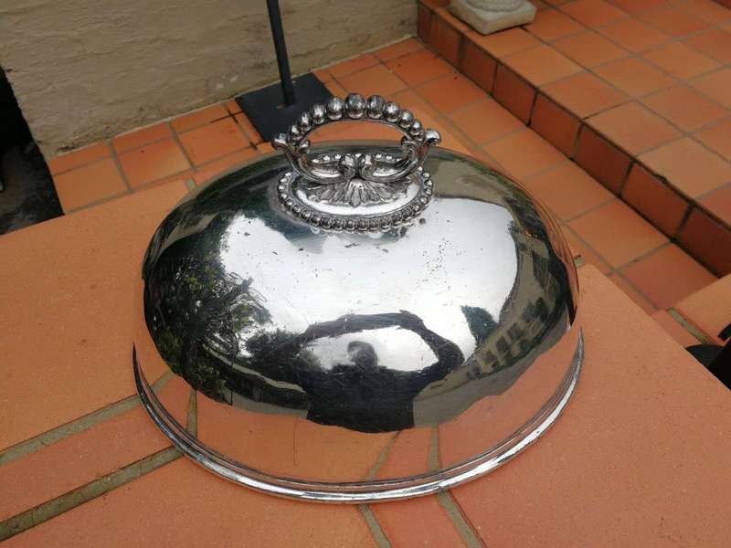 A Silverplate Food Dome ND