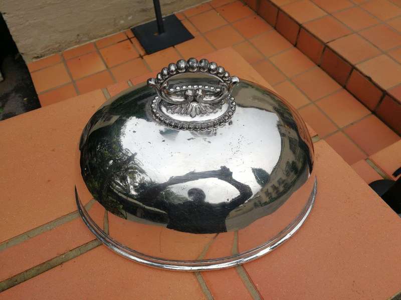 A Silverplate Food Dome ND