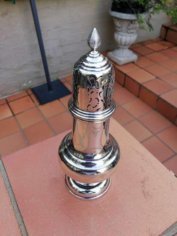 A Silver Sugar Caster