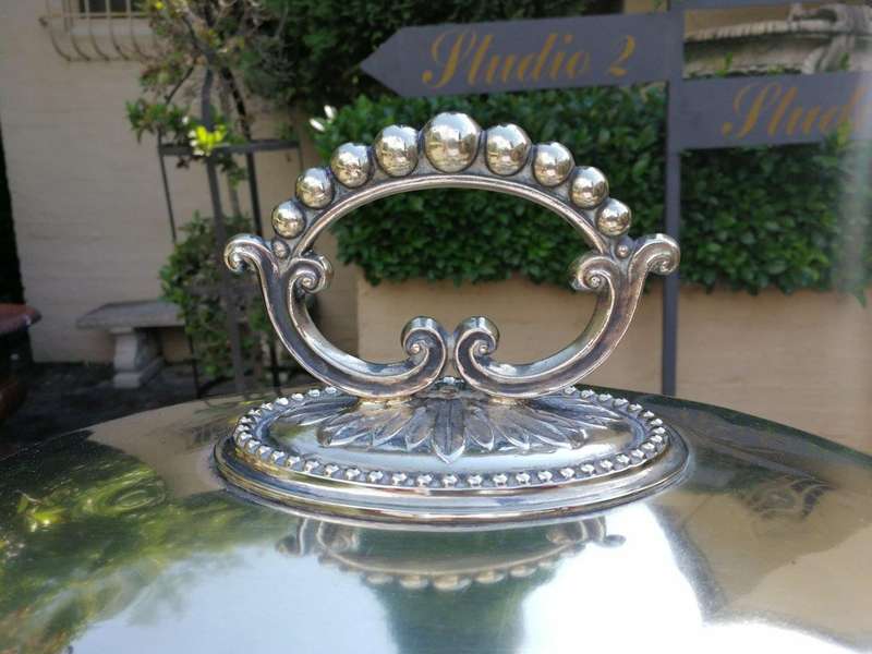 A 19th century silver-plate food dome