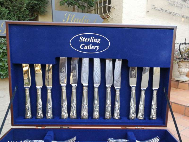 Atkinson Brothers, Sheffield Kings-Pattern 6 Place Cutlery Set In Original Canteen (6 Place)