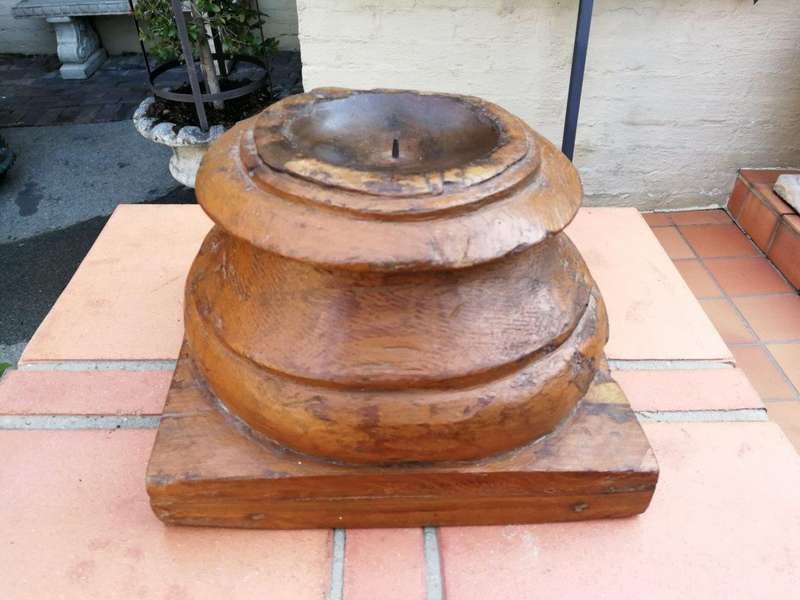 Carved Wooden Square top Candle holders or styling bases (SOLD INDIVIDUALLY)