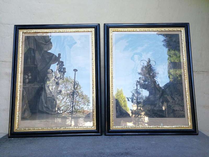 A Pair of 18th Century French Engravings Dated 1782