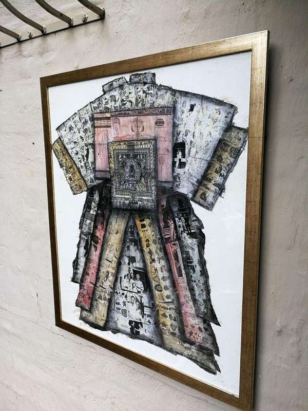 The Wedding Collage With Ink By Lyndi Sales Signed