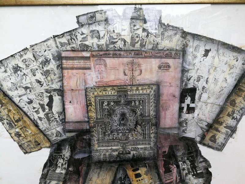 The Wedding Collage With Ink By Lyndi Sales Signed