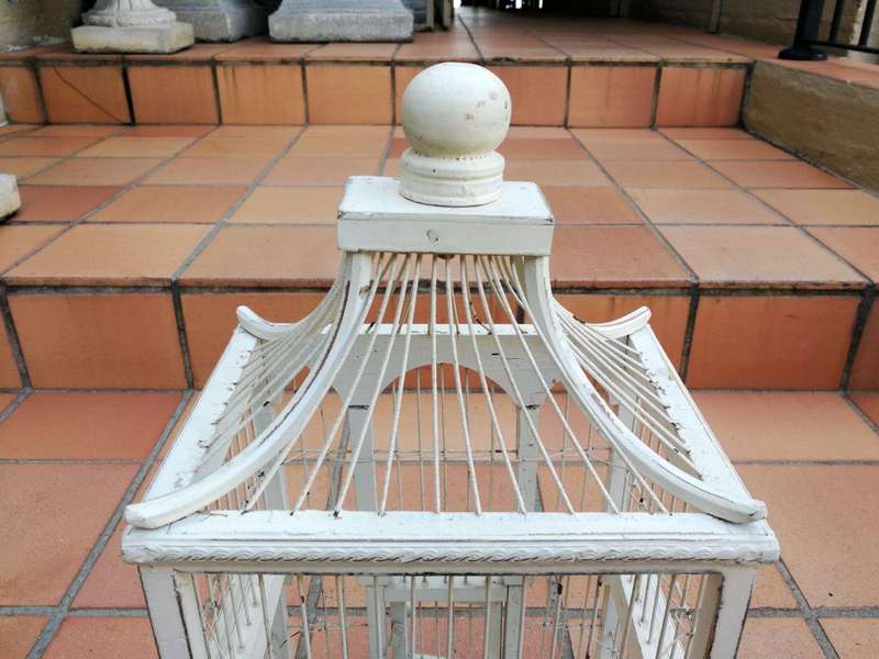 A  Pair of Antique / Vintage Graduated Birdcages ND