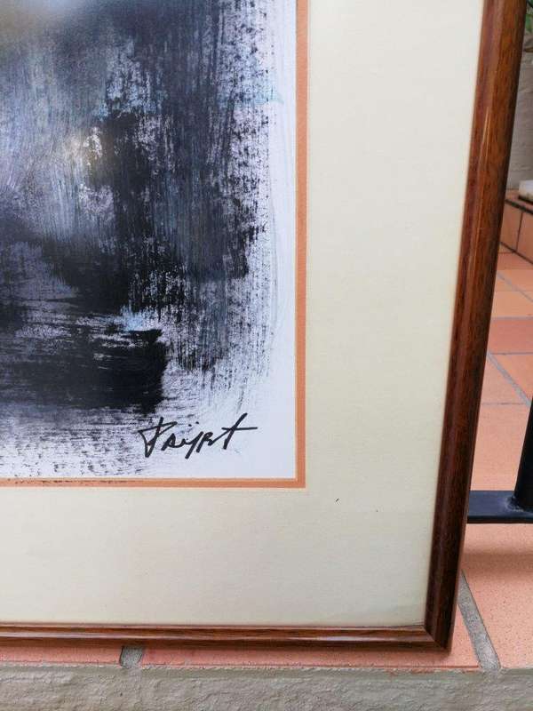 A Set of Two Acrylic on Paper Diptych, Storm