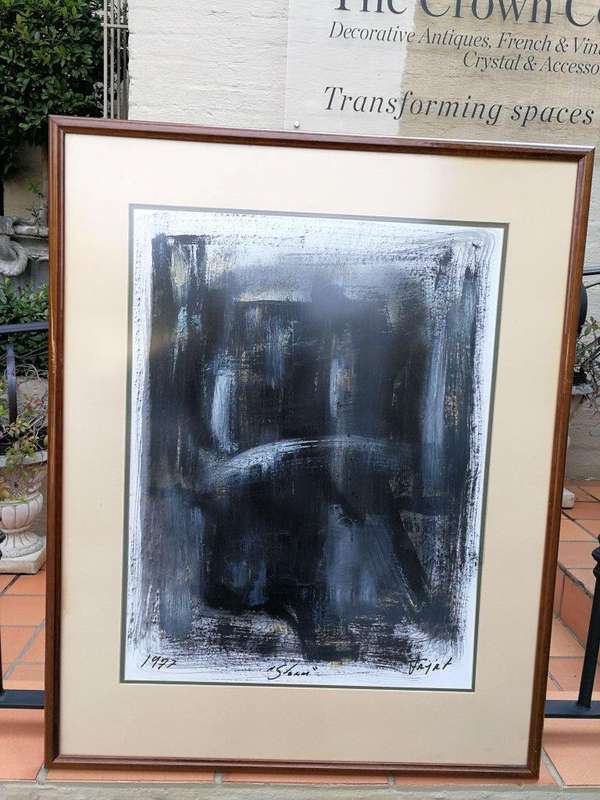 A Set of Two Acrylic on Paper Diptych, Storm