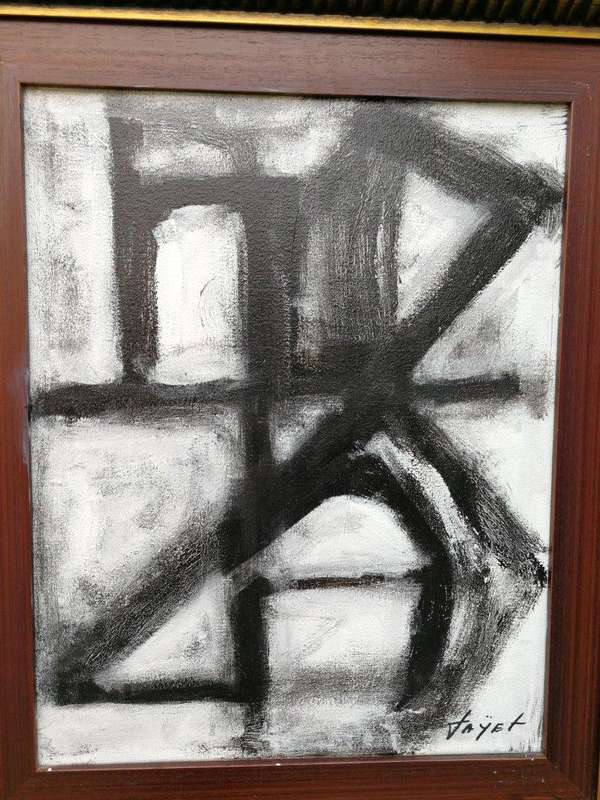 An Abstract Composition Oil on Canvas  