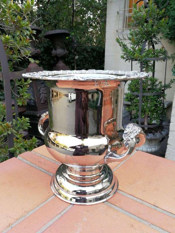 A Georgian Style Silver Plated Champagne Cooler