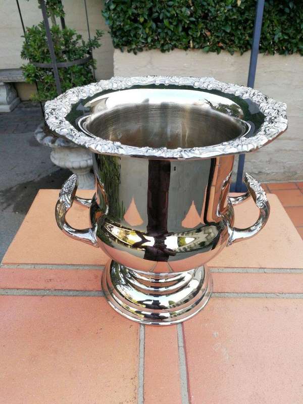 A Georgian Style Silver Plated Champagne Cooler