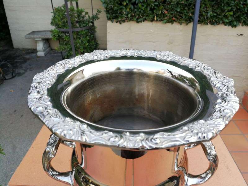 A Georgian Style Silver Plated Champagne Cooler