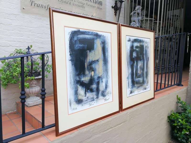 A Diptych Intitled Storm, Dated 1977 ND