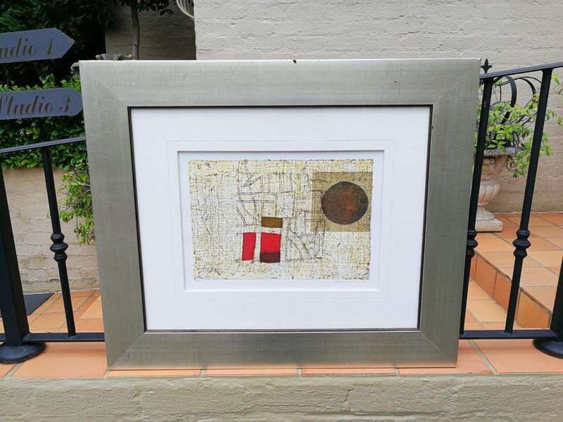 An Abstract Composition Lithograph, signed, 2003  Hannes Harrs