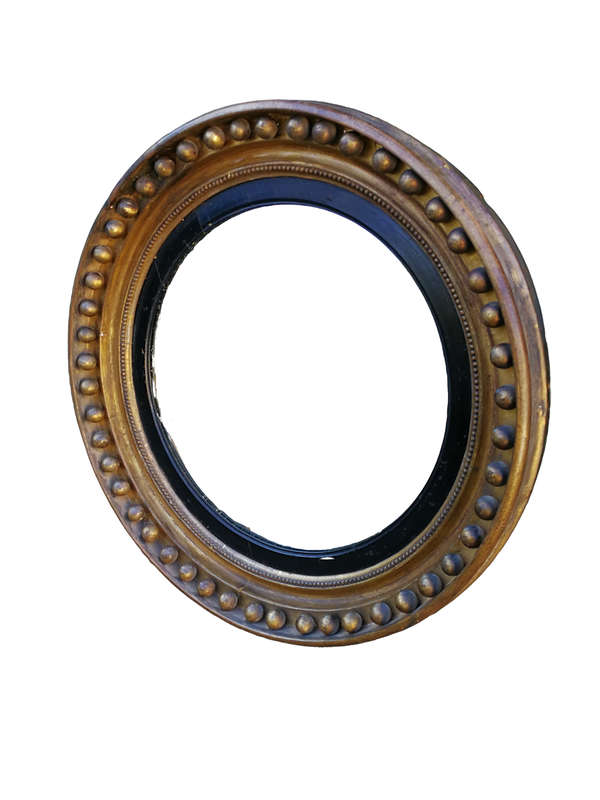 A Regency Gild Convex Mirror ND