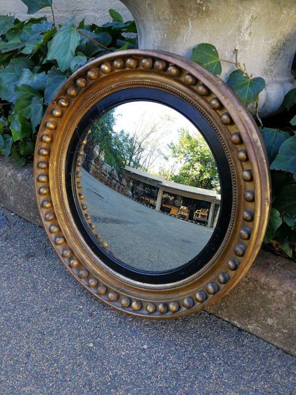 A Regency Gild Convex Mirror ND