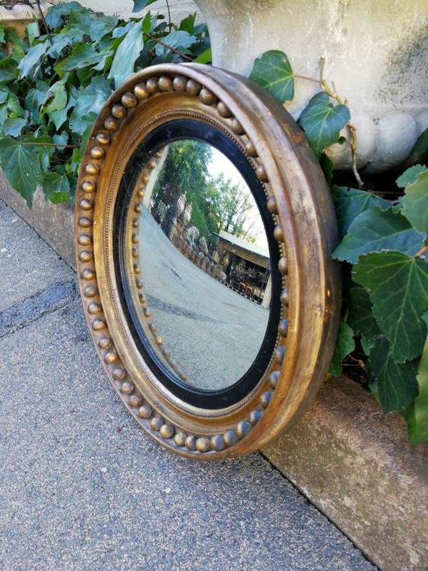 A Regency Gild Convex Mirror ND