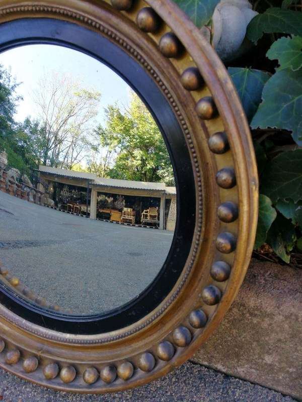 A Regency Gild Convex Mirror ND