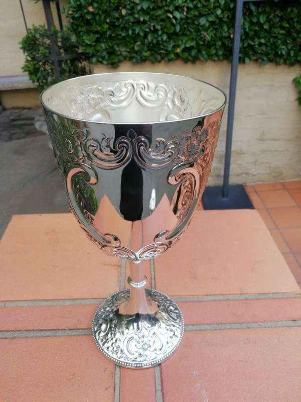 An Antique Victorian Silver Lage Size Goblet Sheffield  Circa 1897 500grams Silver