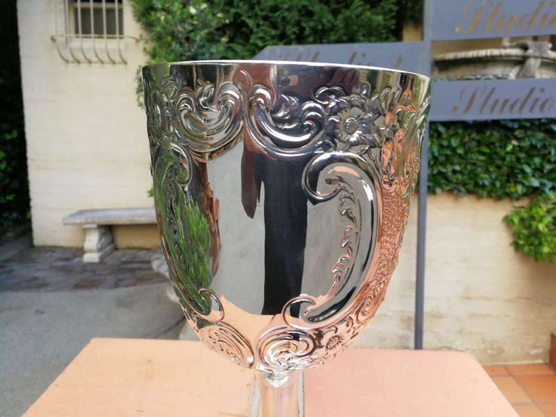 An Antique Victorian Silver Lage Size Goblet Sheffield  Circa 1897 500grams Silver
